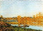 Alfred Sisley Banks of the Seine near Bougival oil painting reproduction